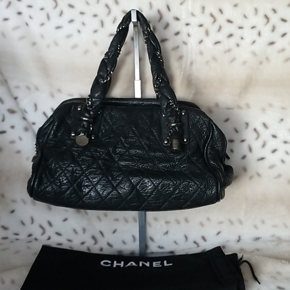 Chanel Lady Braid Quilted Bowler